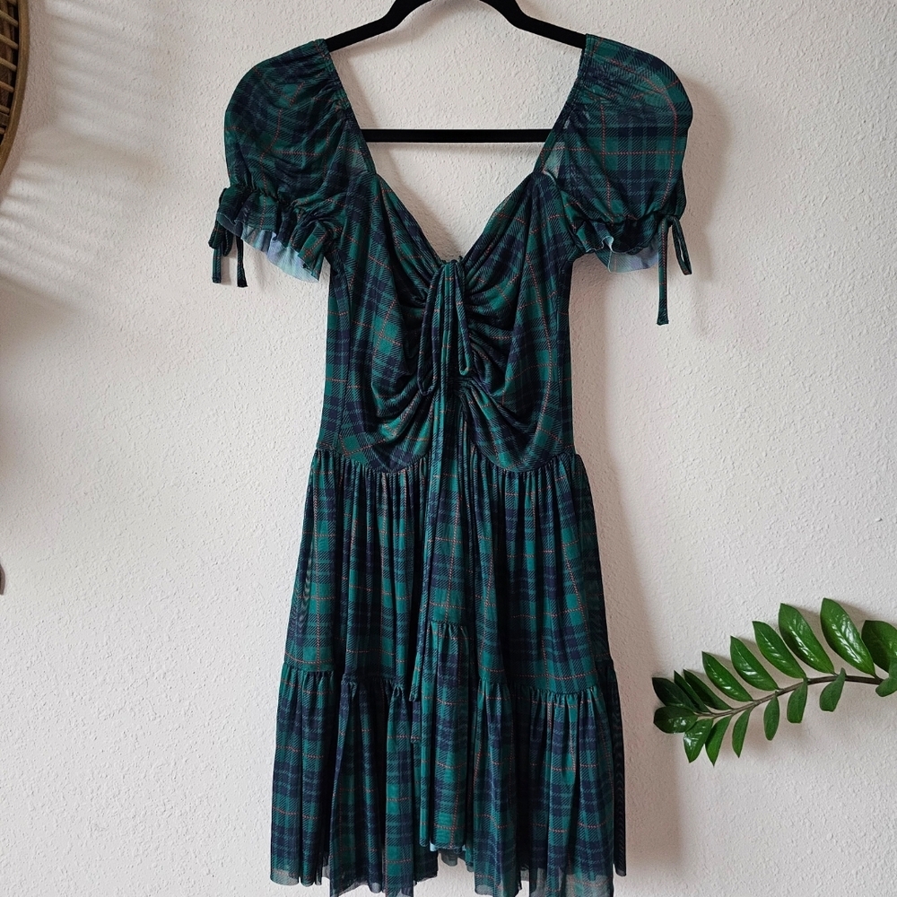 Blackmilk Tartan Mini Dress